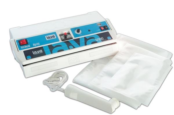 Lava V100 Premium - Machine à emballer sous vide - gratuit 200 sacs à vide et 4 rouleaux sous vide 